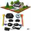 156657 Dog Electronic Fencing System Underground Electric Fence 2 Shock Collars Waterproof Hidden 739615541522