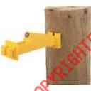 474010 Wood Pack Post Electric Insulator 10 Fence Extendor Yellow