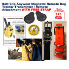 811938020066 E Collar Black Anywhere Magnetic Clip Remote Dog Belt Anywear Trainer Transmitter Remote Attach