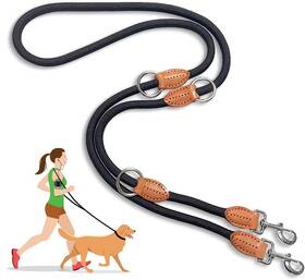 Aaufilux 707025127650 Multi-function Hands Free Dog Rope Leash 7ft - Strong Training Leads 1