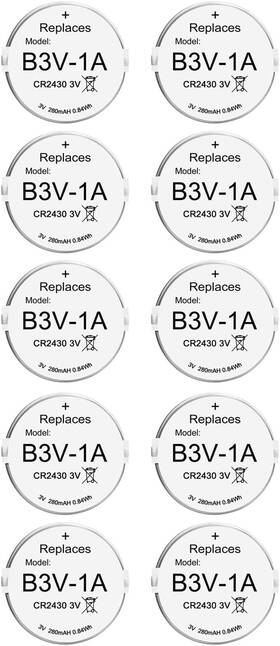 Abeden 445037736783 Replacement Lithium Batteries For High Tech Pet Collars Ms-4 And Ms-5 10 Pack