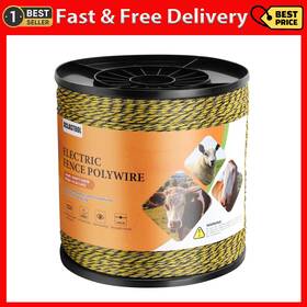 Aclastool 726084767379 Electric Fence Wire 3500ft 1067m Polywire For Portable Livestock Fencing 6 St