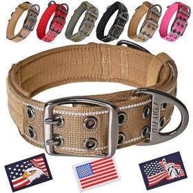 Adityna 609004997097 Heavy Duty Dog Collar For Large Dogs - Reflective With Handle