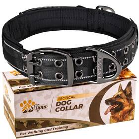 Adityna 609004997165 Heavy Duty Dog Collar For Extra-large Dogs - Reflective Black Xl Coll