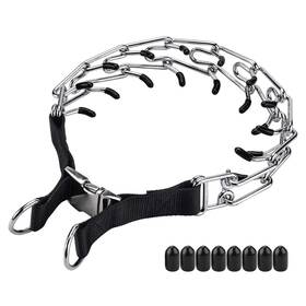 Aheasoun 694026030099 Dog Training Collar Prong High Strength Quick Release Metal Buckl