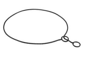 Alvalley 0111120-blk Metal Chain Dog Show Collar - Pet Slip For Shows Fine Brass