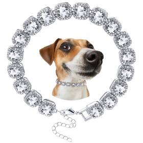Ancirs 797505926989 10 Inch 5a Cubic Dog Collars Chain For Small Medium Dogs Iced Out Cry