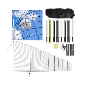 Anything Sports 850021520410 100 Ft Baseball Fence With Foul Poles 5 Tall Portable Netting S