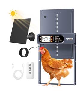 Apdoe Ad01 Automatic Chicken Coop Door Solar Powered With Timer Light Sensor ... Fast Ship