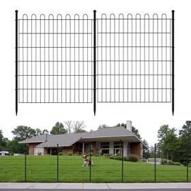 Aummooh Jytw001 No Dig Decorative Outdoor Garden Fence Rustproof Weather-resistant Pane