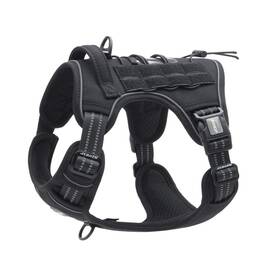 Auroth 778992897051 Tactical Dog Harness For Large Dogs No Pull Adjustable Pet Ref