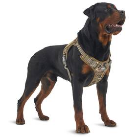 Auroth 778992897204 Tactical Dog Harness For Large Dogs No Pull Adjustable Reflective K9 W