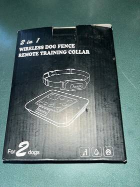 Aweec 24538 2 In 1 Wireless Dog Fence Remote Training Collar Nib