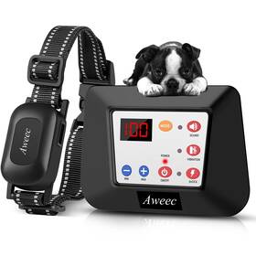Aweec 610371496526 Wireless Dog Fence And Training 2-in-1 Electric Coll
