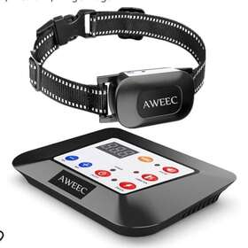 Aweec X0037gy4tx 2 In 1 Wireless Dog Fence Remote Training Collar-new Open Box