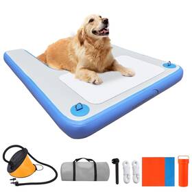 Awsumtaro Cw-02 Inflatable Dock Load-bearing 200 Pounds Dog Pet Ramp Suitable For Swimming