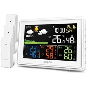 Baldr B0359wh5-yb Weather Station Multiple Sensors Large Color Indoor Outdoor Thermomete