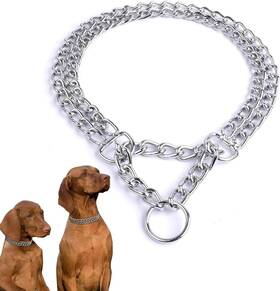 Bbmmayy Ya113 Dog Chain Collar Metal Martingale Anti Chew Training Collars Proo