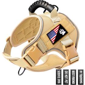 Bcadem Td905-k-l Tactical Dog Harness No Pull Military Pet For Medium Large Dogs Adju
