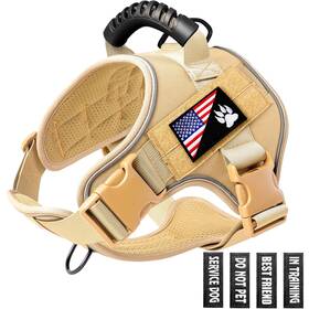 Bcadem Td905-k-s Tactical Dog Harness No Pull Military Pet For Medium Large Dogs Adju