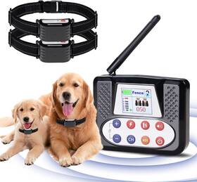 Bcharya 445010473490 Wireless Dog Fence For 2 Dogs System And Training Collar