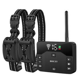 Bhcey B0bc91mc2j 2025 Wireless Dog Fence And Remote Training Collar 2-in-1 For 2 Dogs Ip65