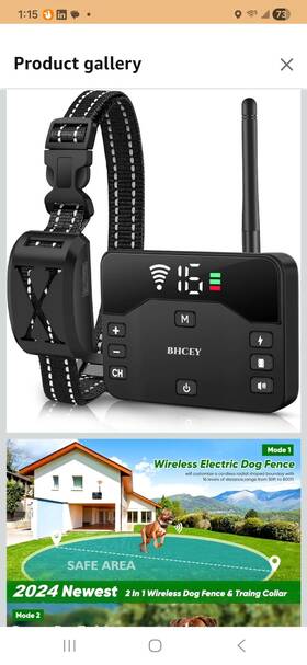 Bhcey X003djufa15 Wireless Dog Fence And Training Collar For Medium Large Dogs