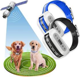 Blingbling V04212024 Petsfun Gps Wireless Dog Fence System For 2 Dogs