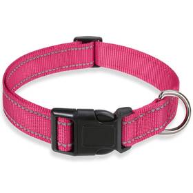 Boomiboo 734065529809 Reflective Dog Collar With Buckle Adjustable Safety Nylon Collars For Small M