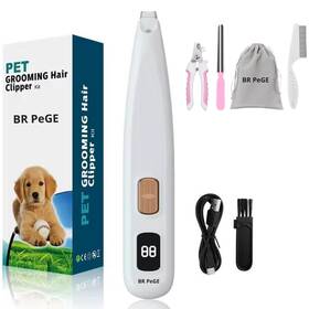 Fba0003br Br Pege Dog Paw Trimmer With Led Light Upgraded Safety Electric For Dogs