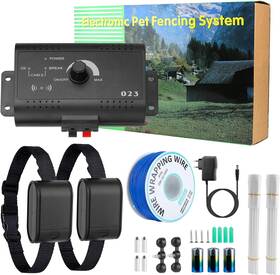 Branded01 445051190141 Electric Dog Fence System-wireless Covers 1.2 Acre Pet Boundary Contai