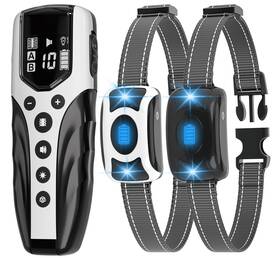 710vi Brapezie No Shock 2 Dogs Training Collar 2025 Vibrating With Remote 200