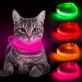 Bseen 810019321832 Light Up Dog Collar - Reflective Led Rechargeable Glowing Pe
