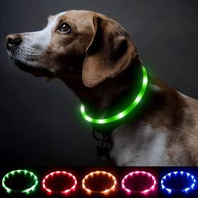 Bseen Bs-2024 Light Up Dog Collars - Silicone Led Collar Cuttable Lighted Puppy