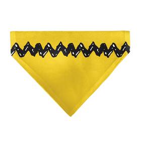 Buckle-down 198016109692 Peanuts Pet Bandana 75th Charlie Brown Zig Zag One Size Yellow