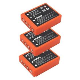 Busfuiva Ba223000 3 Pcs Replacement Battery For Hbc Ba223030 Fub6 Radiomatic Micron