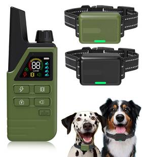 Bwrethay 753878213859 Dog Shock Collar 2 Dogs 5-120lbs - 4500ft Training With 3 Traini