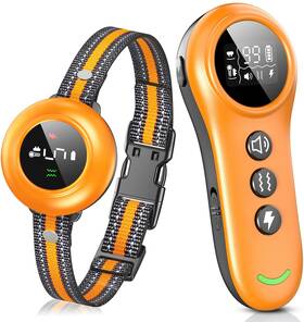 Colofrog Colo-rs8-orange 2-in-1 Dog Shock Collar And Bark - Smart Anti Barking Training C