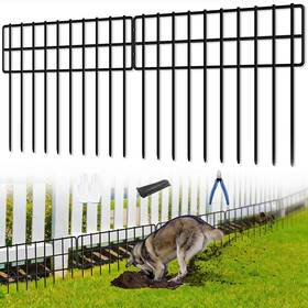 Colrasn Fl-fence13x17-30pc 42.5ft L X 13in H Animal Barrier Fence 30 Panels No Dig Garden Fenc