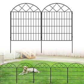 Colvay 641837966918 5 Panels Decorative Garden Fence 32 Inch H X 11ft L No Dig Animal Dog Barrier