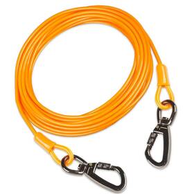 Cwlovys 768461222811 Dog Tie Out Cable 10ft Orange Suitable For Dogs Up To 350 Pounds Heavy Du