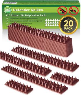 De-bird 744759506283 De-bird Anti-climb Plastic Barrier Strips - Anti Climb Fence Defense And Squirrel
