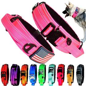 Dezizeusk9 716715685592 2-inch Wide Tactical Dog Collar With Control Handle Adjustable For Medium And