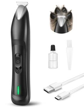 X8-rl Dodiff Dog Paw Trimmer With Led Light Rechargeable Cordless Clippers Wider