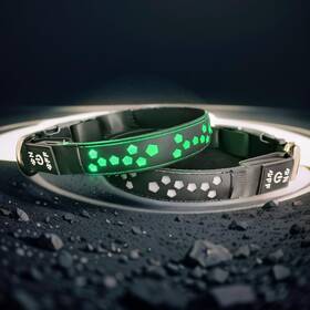 Dogled 0044 Usb-c Led Light Up Dog Collar 3d Design Comfortable And Soft Material Multic
