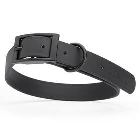 Dogline 193756001053 Biothane Waterproof Dog Collar Strong Coated Nylon Webbing With Black