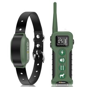 Doglinsen Dl-518-gr Dog Training Collar With Remote-waterproof Shock For Large Medium