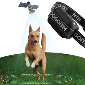 Dogoitm Gm07 Wireless Dog Fence Gps Collar With 3 Correction Modes Pet Cont