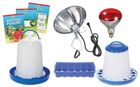 Double-tuf 659276929630 Double-tuf Chicken And Poultry Starter Kit Heat Lamp Light Bulb Feeder