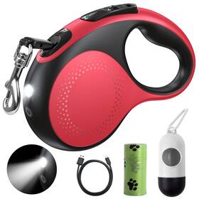 Douexio Qy003 Retractable Dog Leash With Led Light 16ft Rechargeable Wal... Fast Ship